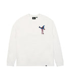 Parra Wine And Books Long Sleeve T-Shirt White T-Shirts 51116 | Overkill