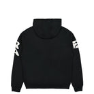 Parra Zipped Pigeon Zip Hooded Sweatshirt Black Hoodies Material | Overkill