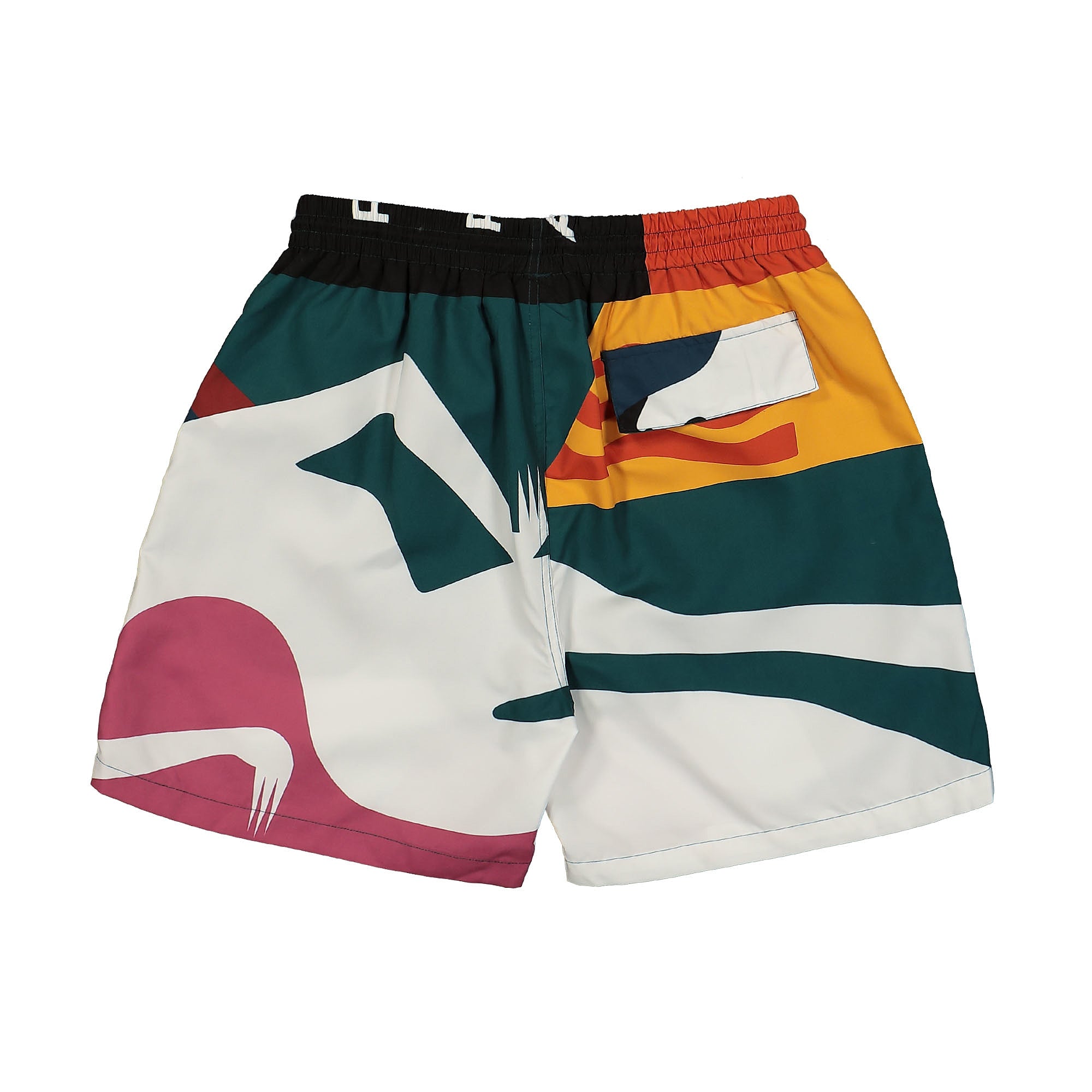 Parra Beached In White Swim Shorts Multi Swimwear Material | Overkill