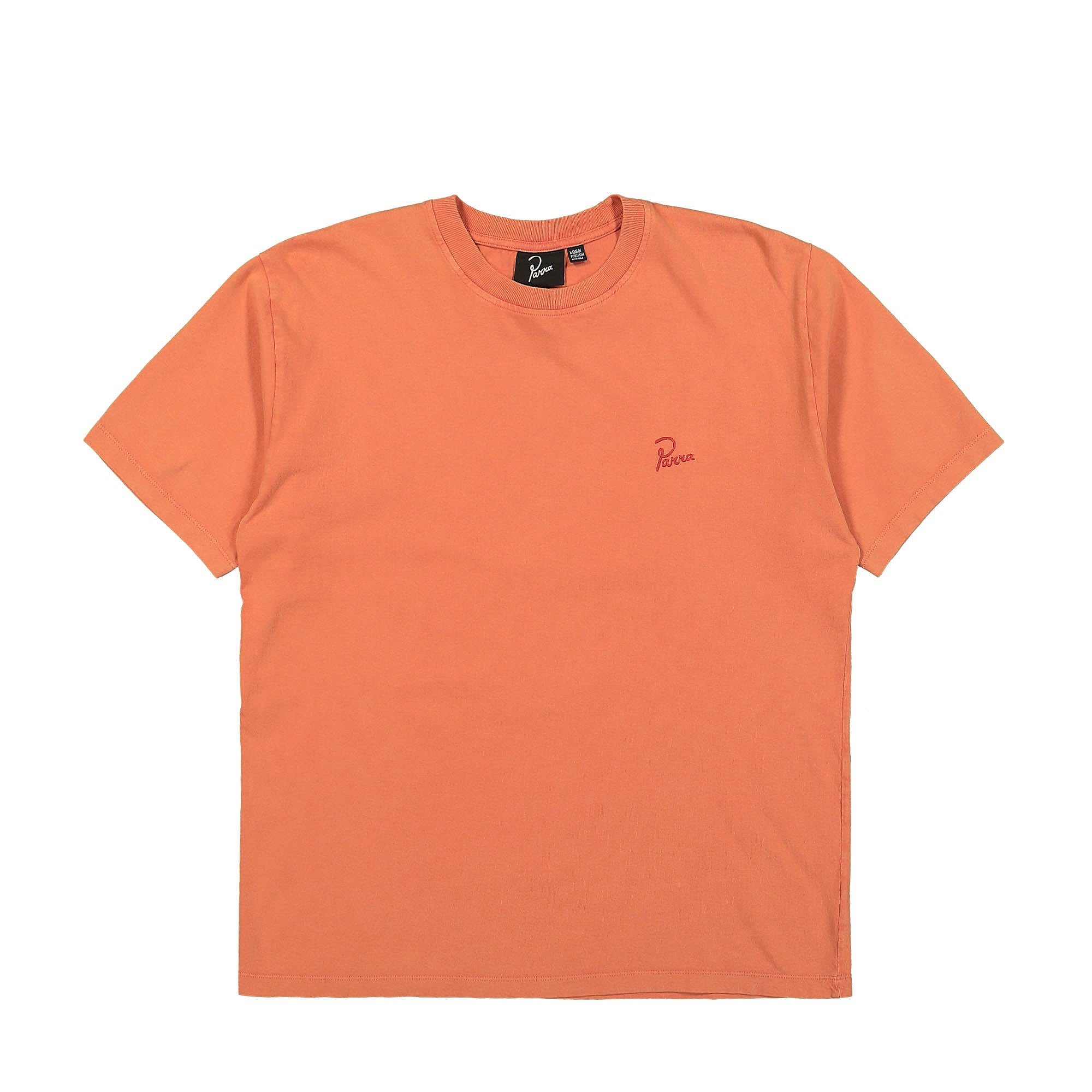 Parra Script Logo T-Shirt Washed Tangerine T-Shirts 51422 | Overkill