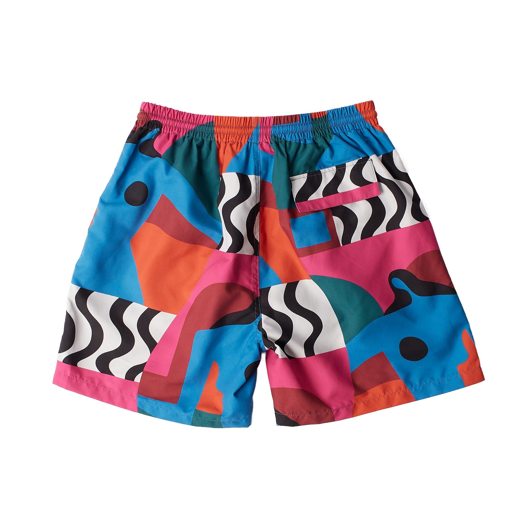Parra Distorted Water Swim Shorts Multi Swimwear Material | Overkill