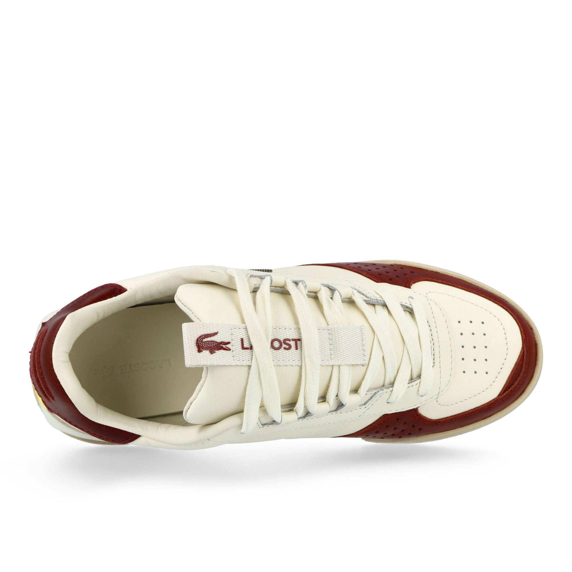 Lacoste  Slam Break PRM 126 1 SMA Off White / Orange Low Top Sneakers 51SMA0266.157 Detailfoto | Overkill
