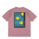 Parra Ball Catcher T-Shirt Dusty Rose T-Shirts Close-up | Overkill