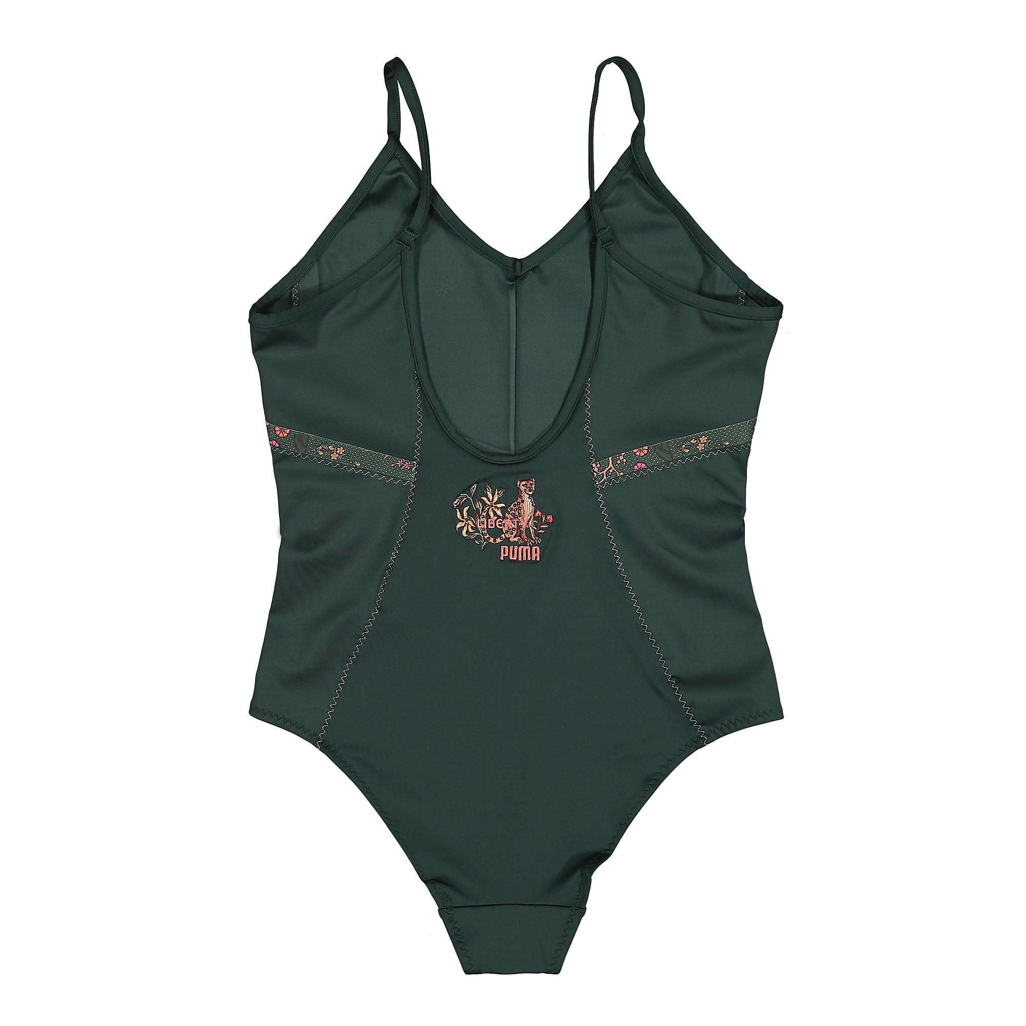 Puma Liberty x Puma Wmns Forever Luxe Leotard Green Gables Tops Material | Overkill