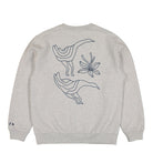 Parra Duck Attack Crew Neck Sweatshirt Heather Grey Sweatshirts Close-up | Overkill