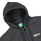 Montana Logo Zip Hoody Charcoal Hoodies Close-up | Overkill