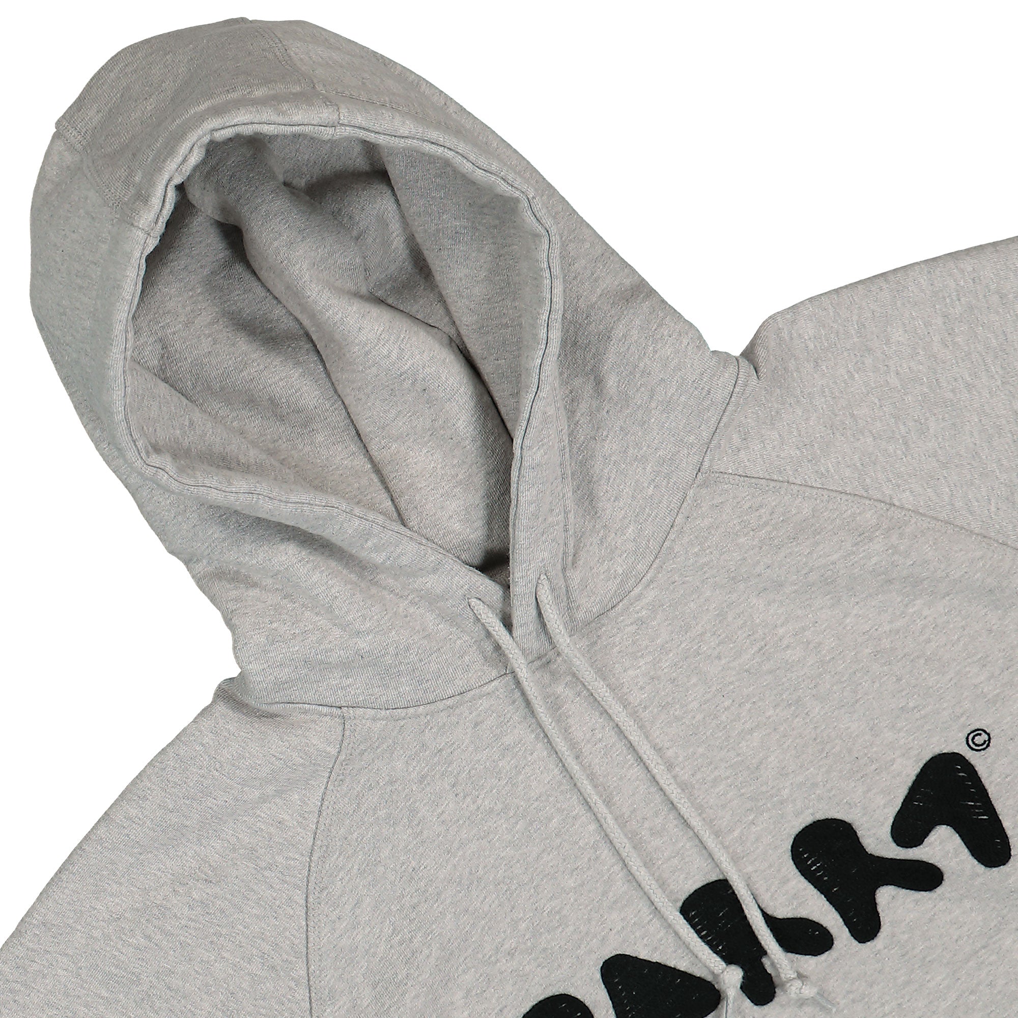 Parra Blob Logo Hooded Sweatshirt Heather Grey Hoodies Close-up | Overkill