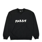 Parra Blob Logo Crew Neck Sweatshirt Washed Black Sweatshirts 52217 | Overkill