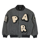 Parra Rounded PAR Varsity Jacket Dark Grey Bomber & Varsity Jackets 52240 | Overkill