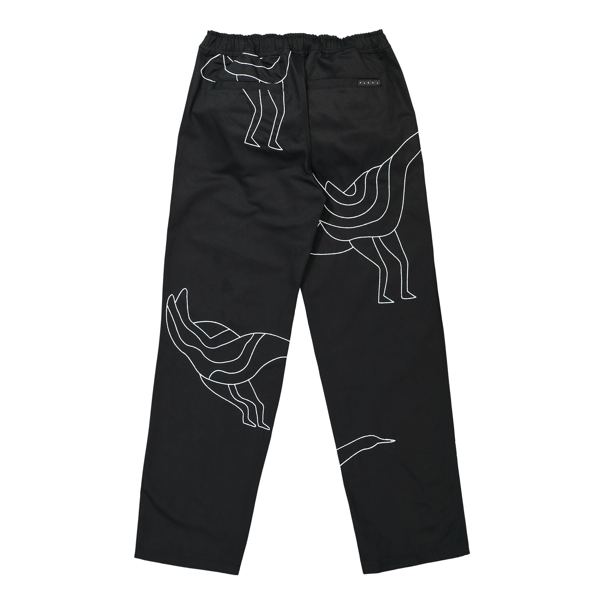 Parra Stitched Up Duck Pants Black Casual Pants Material | Overkill