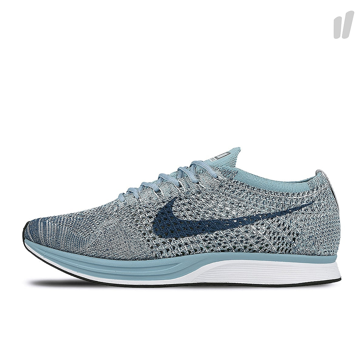 Nike flyknit racer White-Legion Blue - Mica Blue Sweatshirts 526628 102 | Overkill