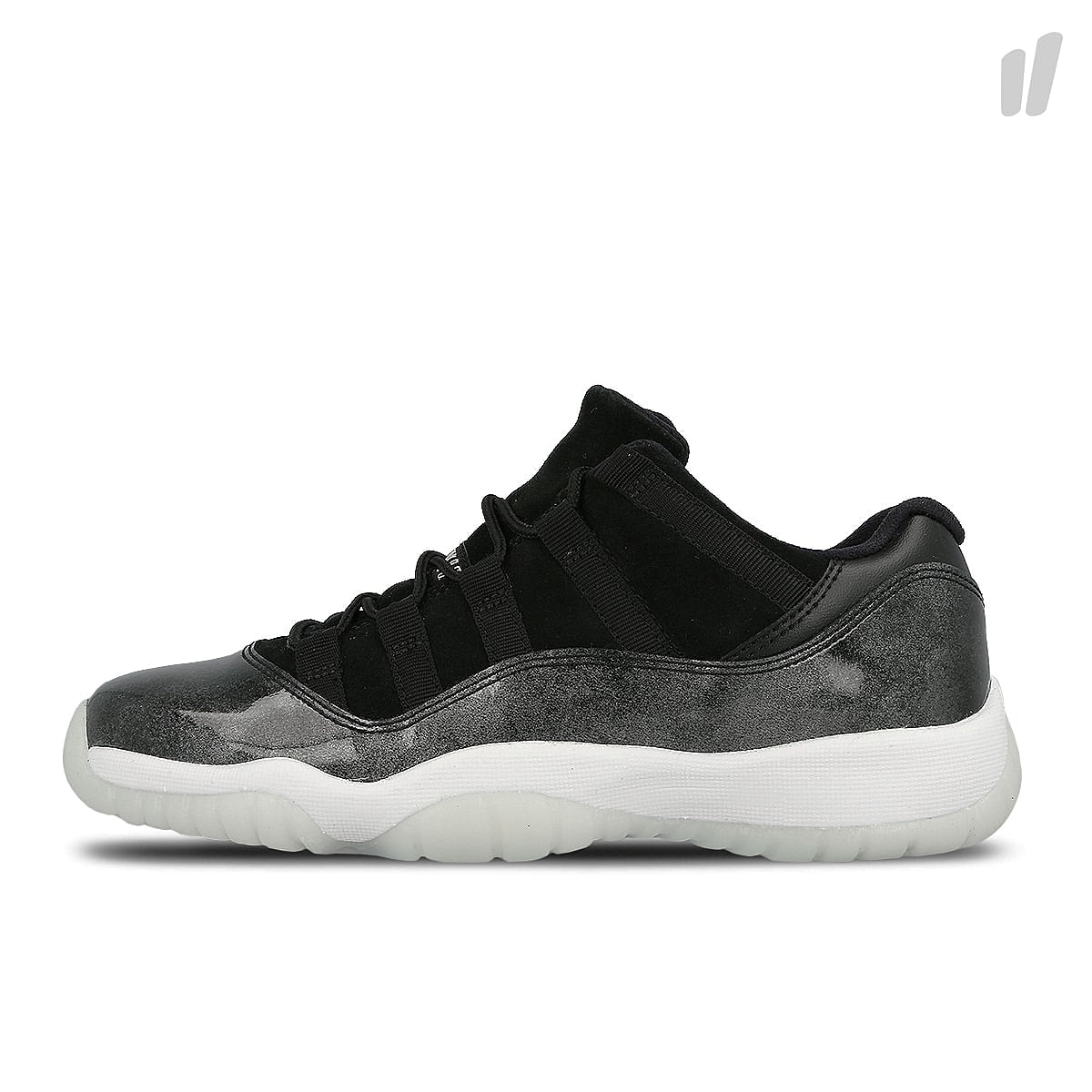 Jordan Air Jordan 11 Retro Low GS Black / White - Metallic Silver Low Top Sneakers 528896 010 | Overkill