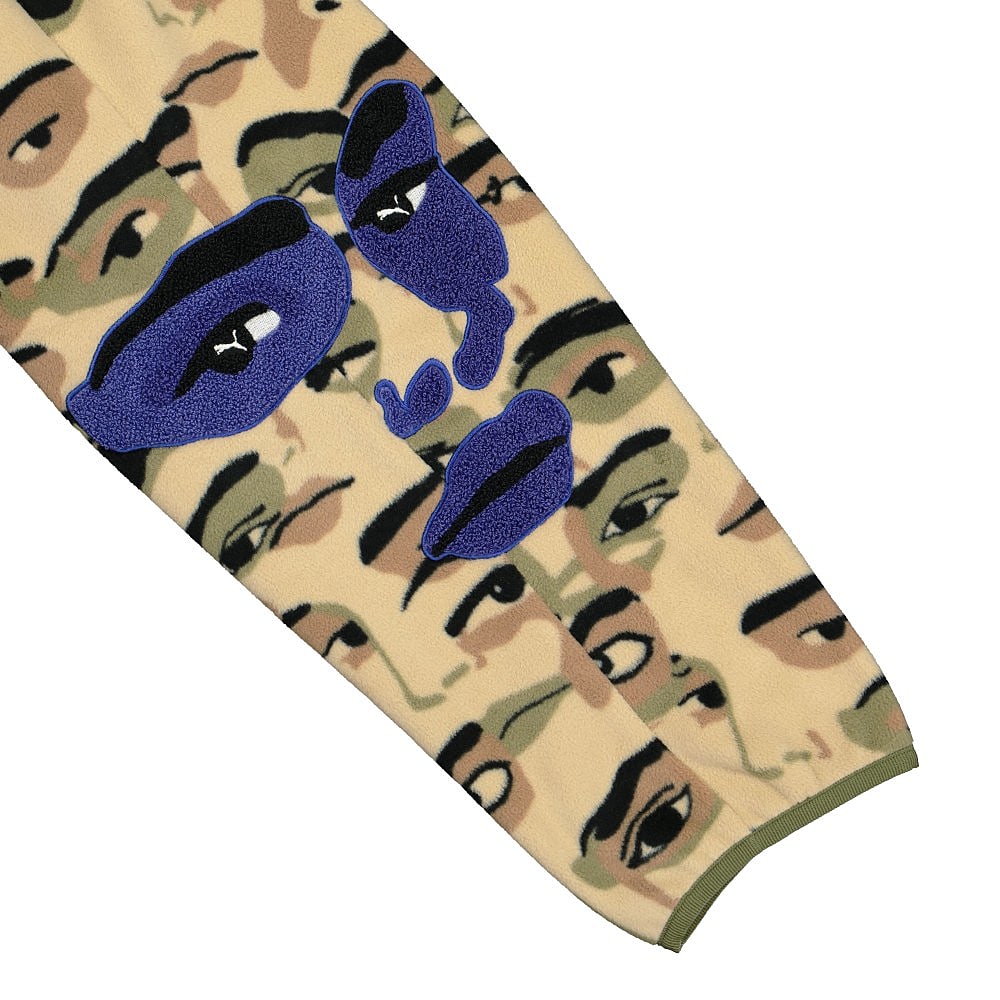 Puma Kidsuper Studios x Puma All Over Print Fleece Pants Pale Khaki - All Over Print Casual Pants Detail view 1 | Overkill