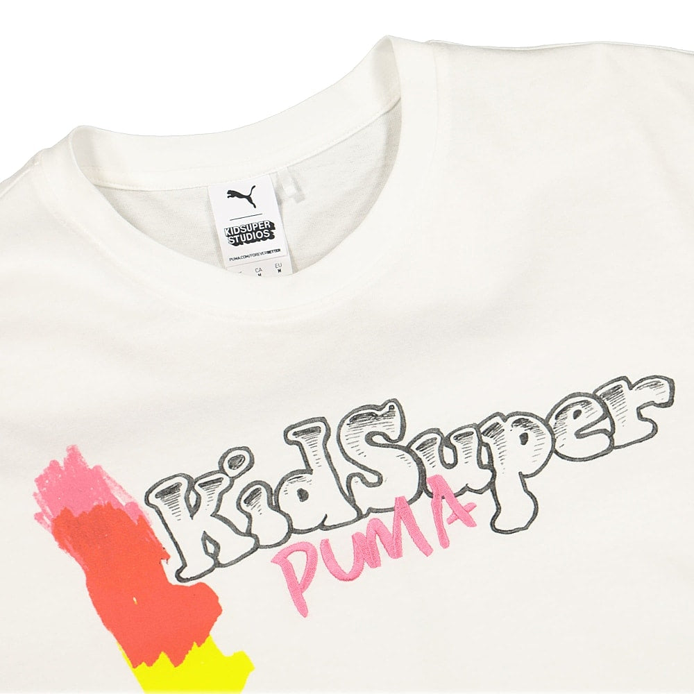 Puma Kidsuper Studios x Puma Tee Puma White T-Shirts Close-up | Overkill