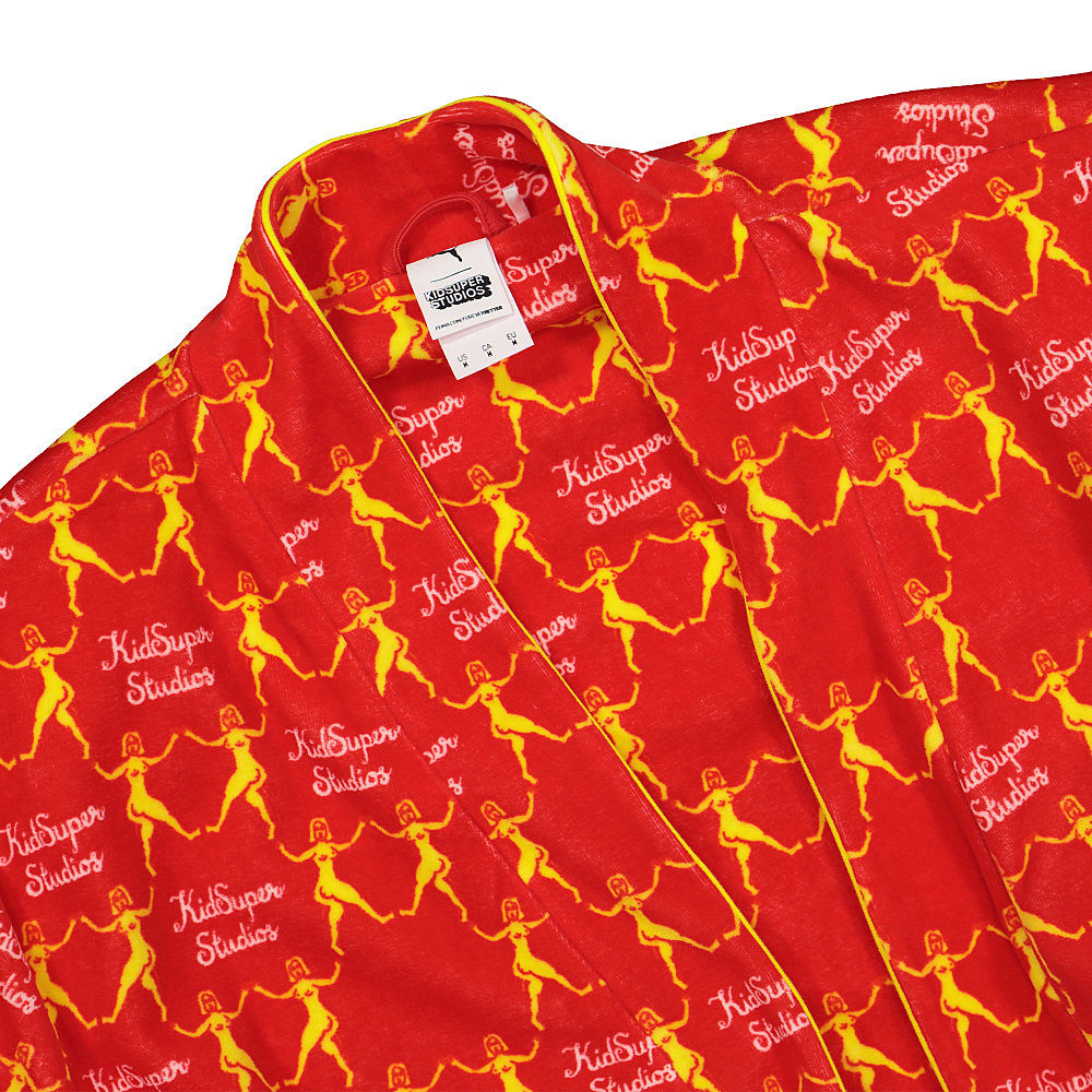 Puma Kidsuper Studios x Puma All Over Print Bathrobe Puma White - All Over Print Other Home Accessories Close-up | Overkill