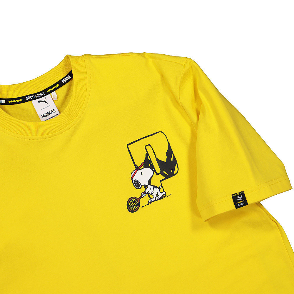 Puma Peanuts x Puma Tee Maize T-Shirts Close-up | Overkill