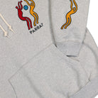 Parra La Chambre Nuit Hooded Sweatshirt Heather Grey Hoodies Detailfoto | Overkill