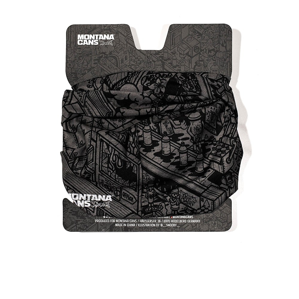 Montana Multi Scarf - Factory Black / Grey Scarves  Material | Overkill