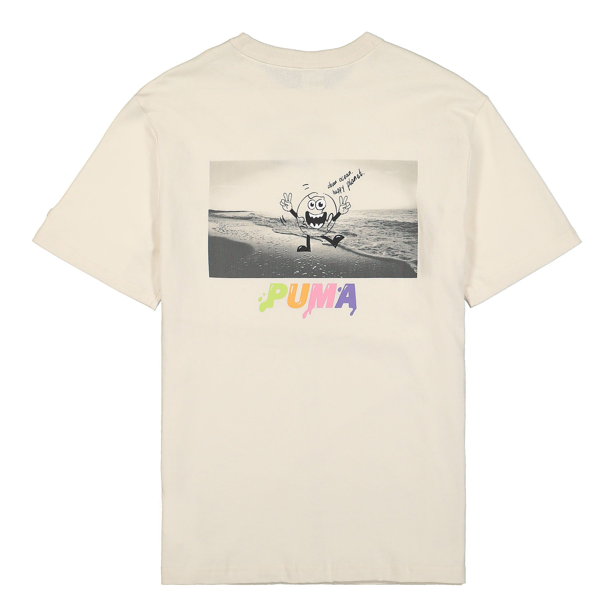 Puma Downtown Graphic Tee Ivory Glow - 2nd Base T-Shirts Close-up | Overkill