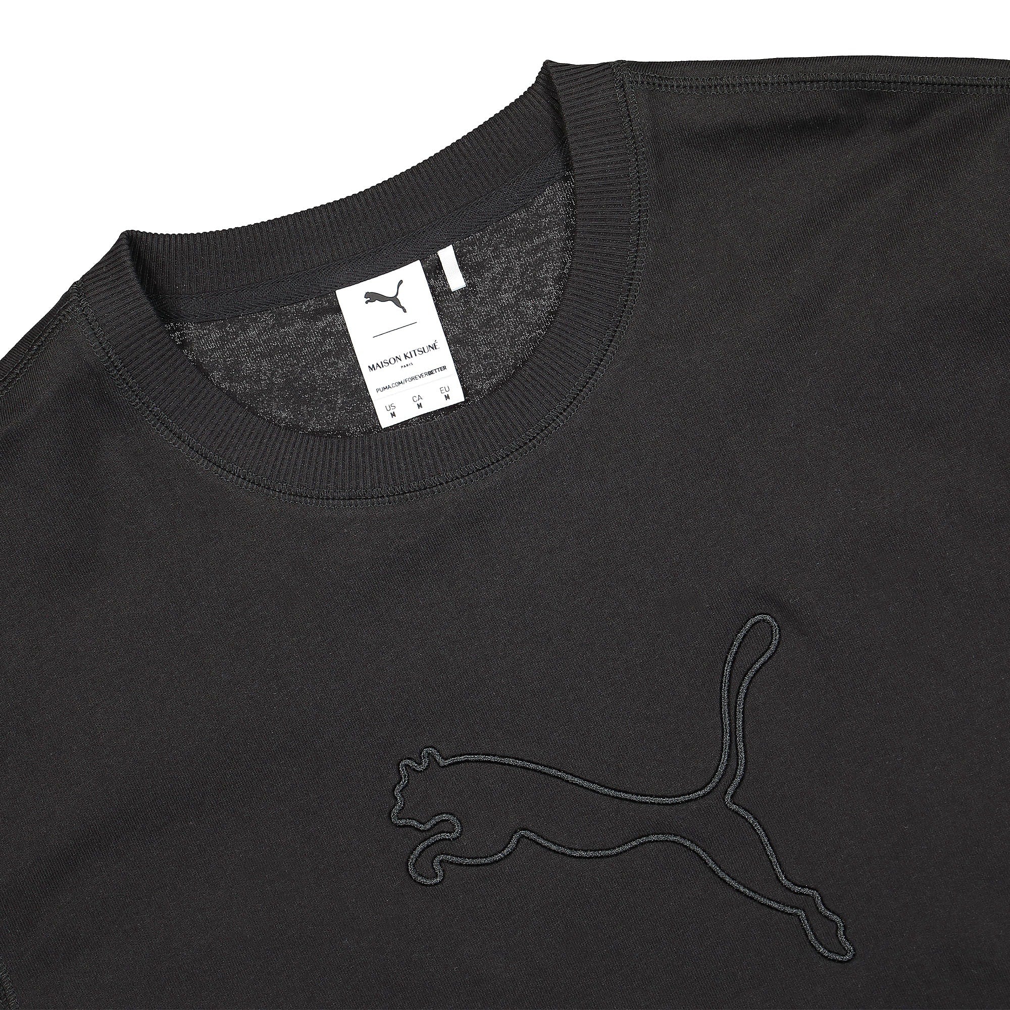 Puma Maison Kitsune x Puma Tee Puma Black T-Shirts Close-up | Overkill