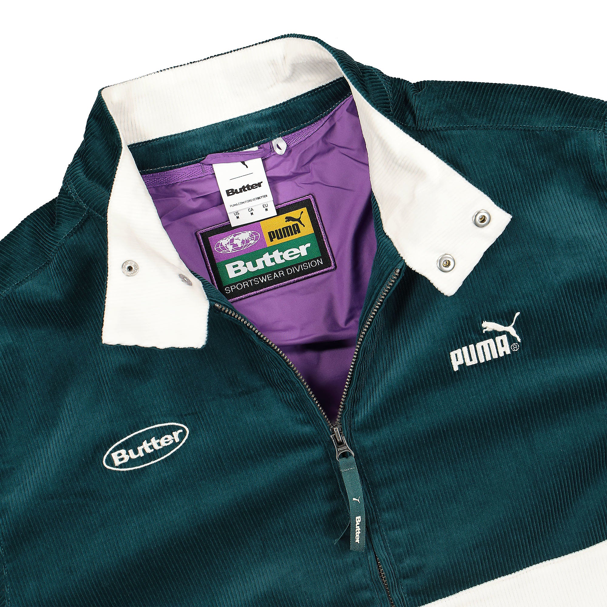 Puma Butter Goods x Puma Track Top Deep Teal Track Jackets Close-up | Overkill