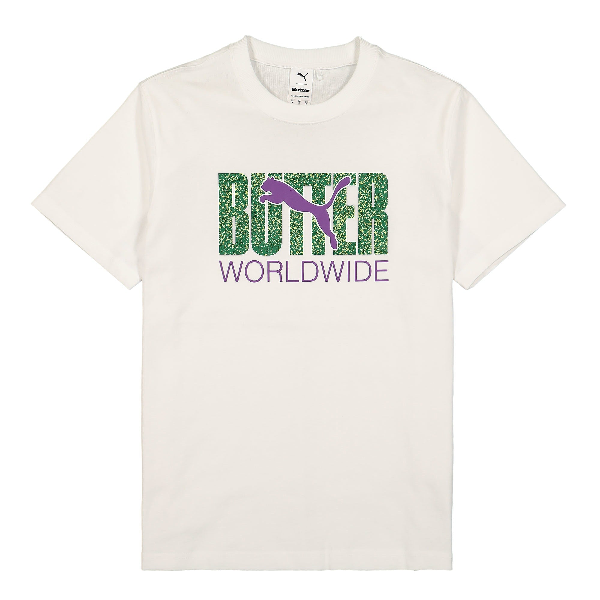Puma Butter Goods x Puma Graphic Tee Puma White - Sharp Green T-Shirts 532442 52 | Overkill