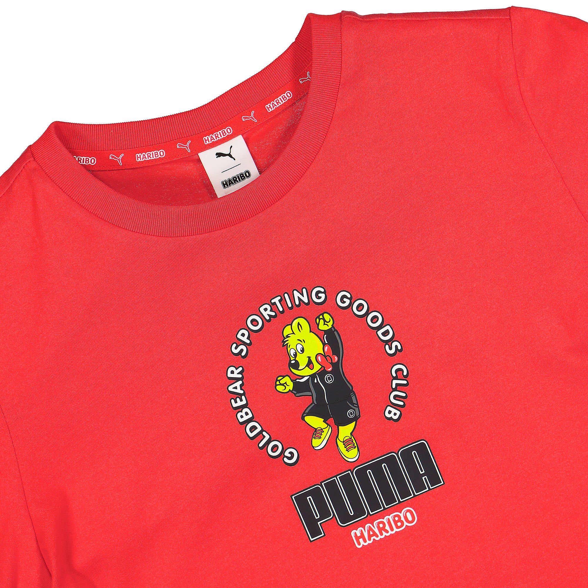 Puma Haribo x Puma Graphic Tee Kids Poppy Red T-Shirts Close-up | Overkill