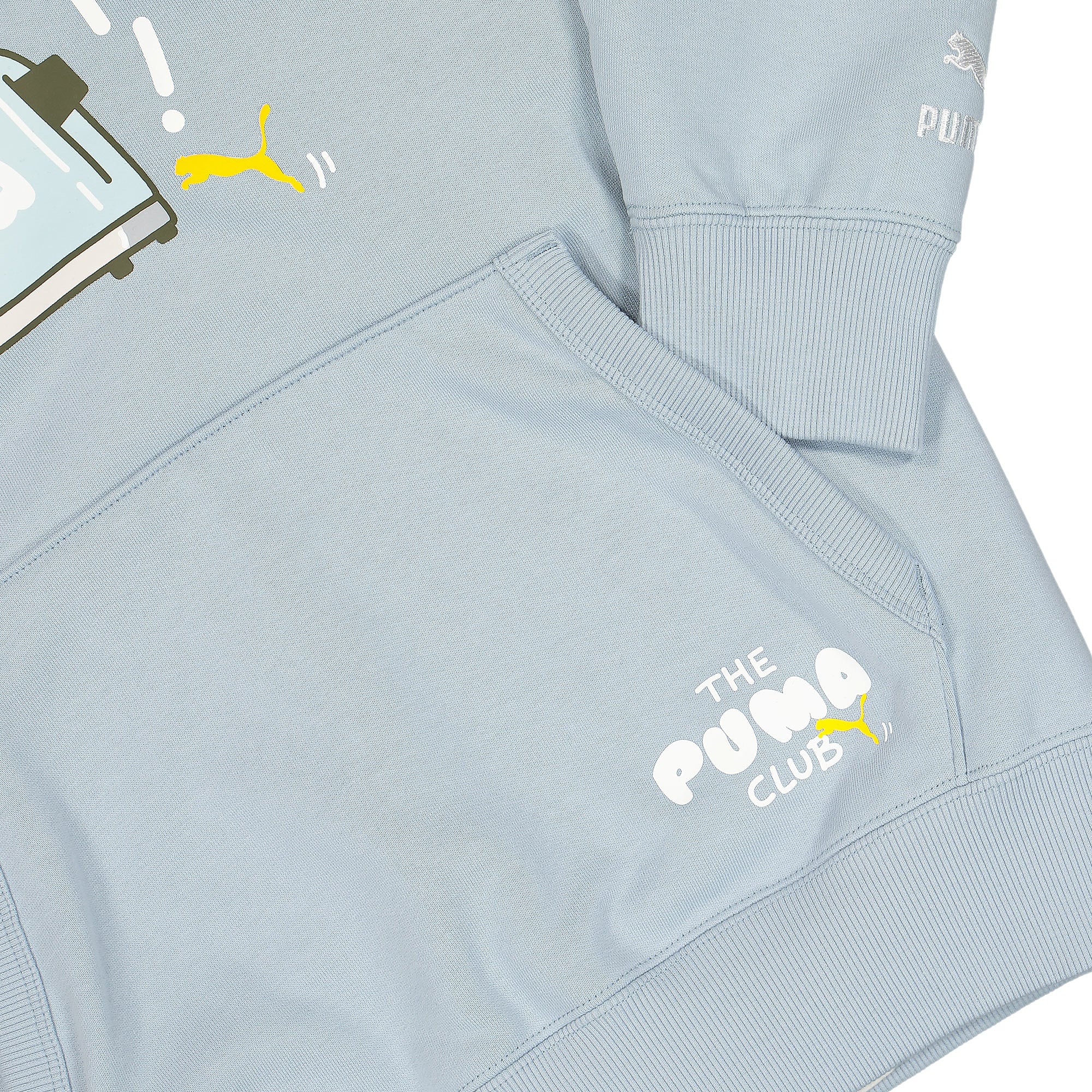 Puma Club Graphic Hoodie Blue Fog Hoodies Detailfoto | Overkill