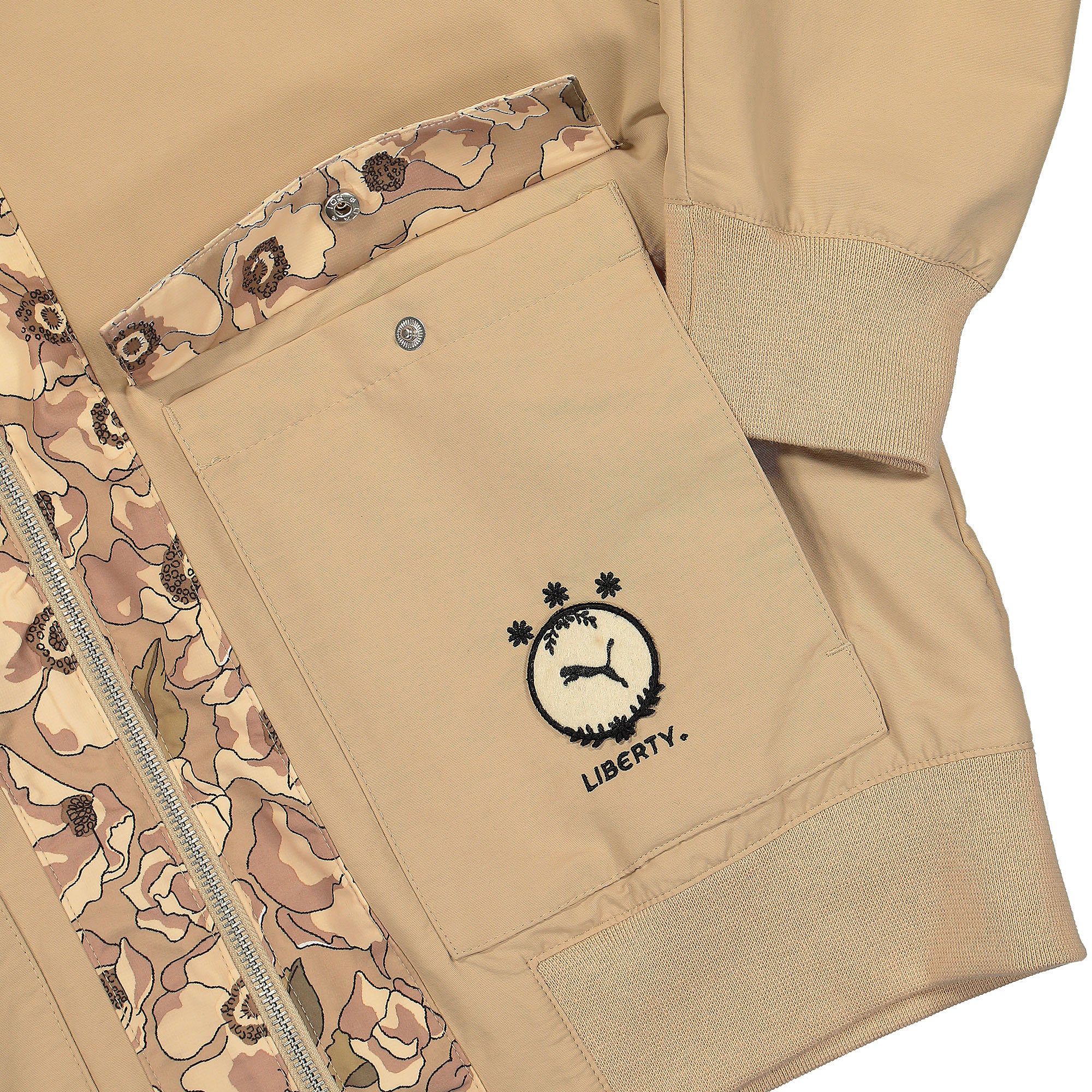 Puma Liberty x Puma Short Reversible Jacket Sesame Jackets Detail view 2 | Overkill