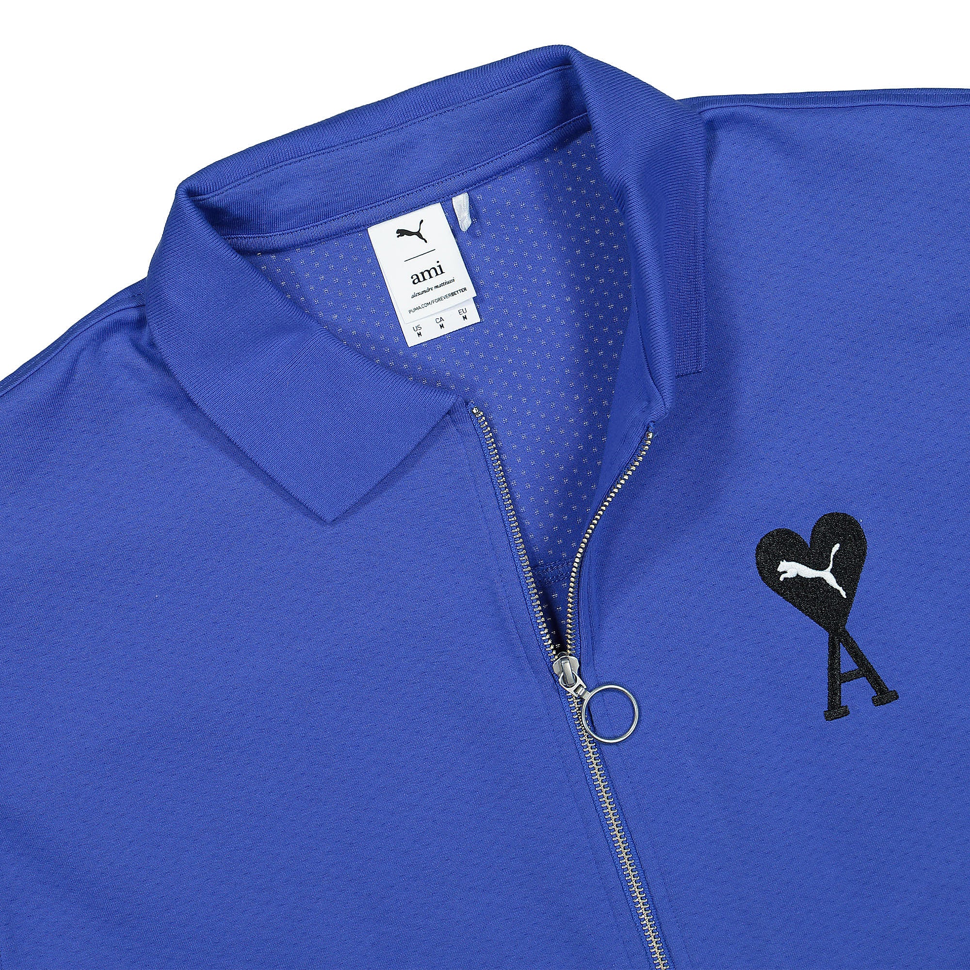 Puma AMI x Puma Track Top Dazzling Blue Track Jackets Close-up | Overkill