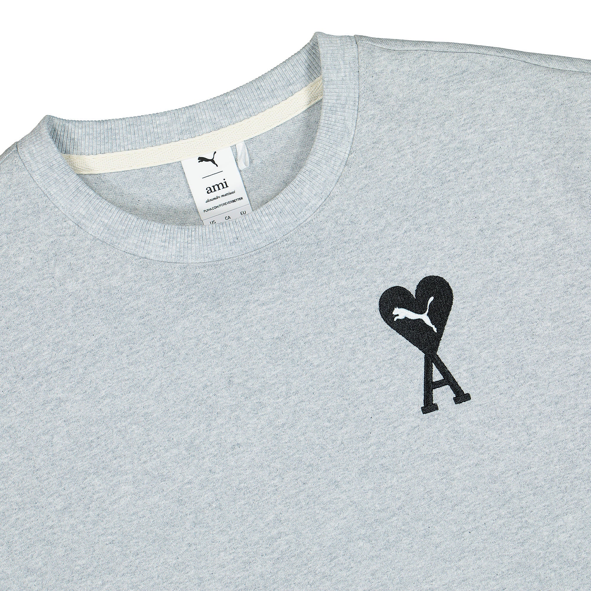 Puma AMI x Puma Graphic Tee Light Gray Heather T-Shirts Close-up | Overkill