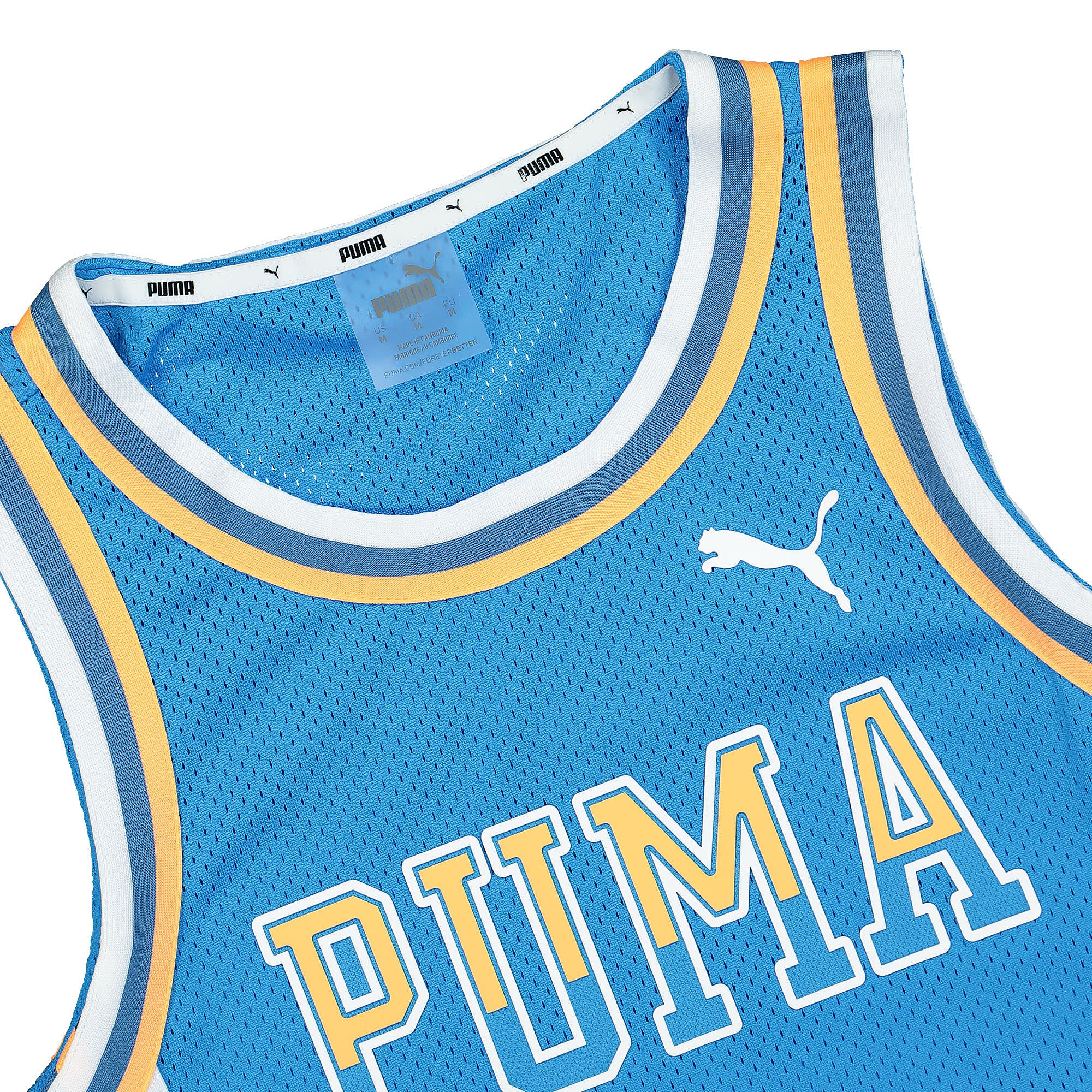 Puma Wmns Ballin Crop Jersey Ocean Dive T-Shirts Close-up | Overkill