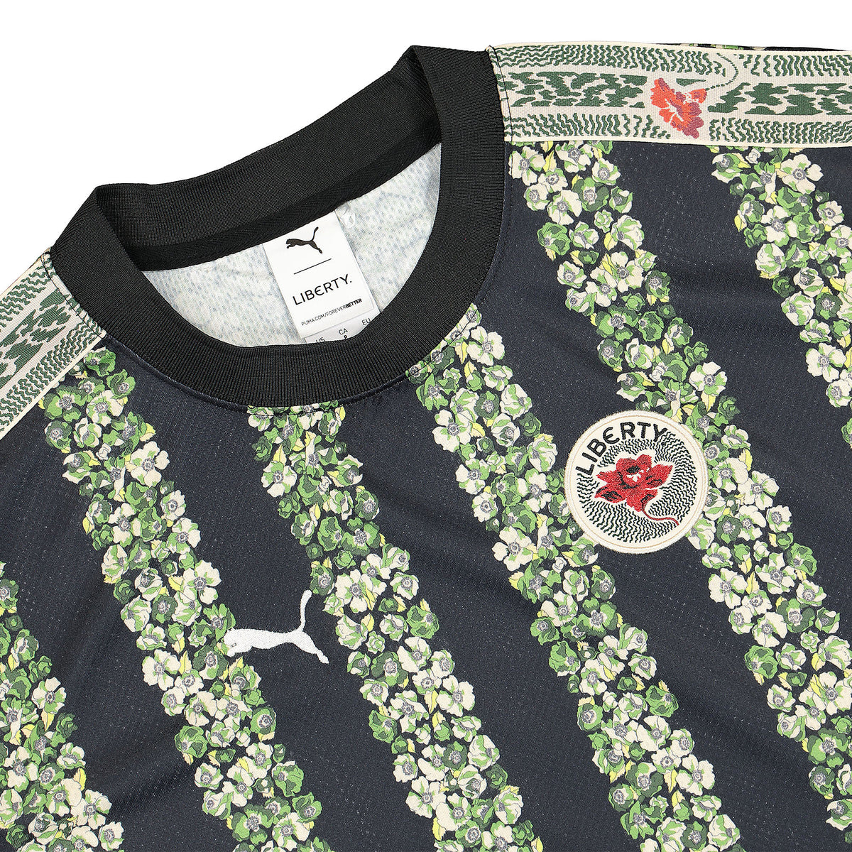 Puma Liberty x Puma FB Jersey Puma Black - AOP T-Shirts Close-up | Overkill
