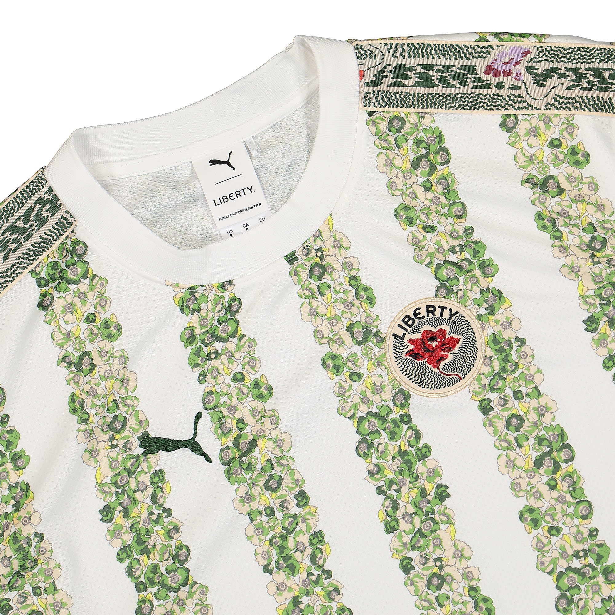 Puma Liberty x Puma FB Jersey Puma White - AOP T-Shirts Close-up | Overkill