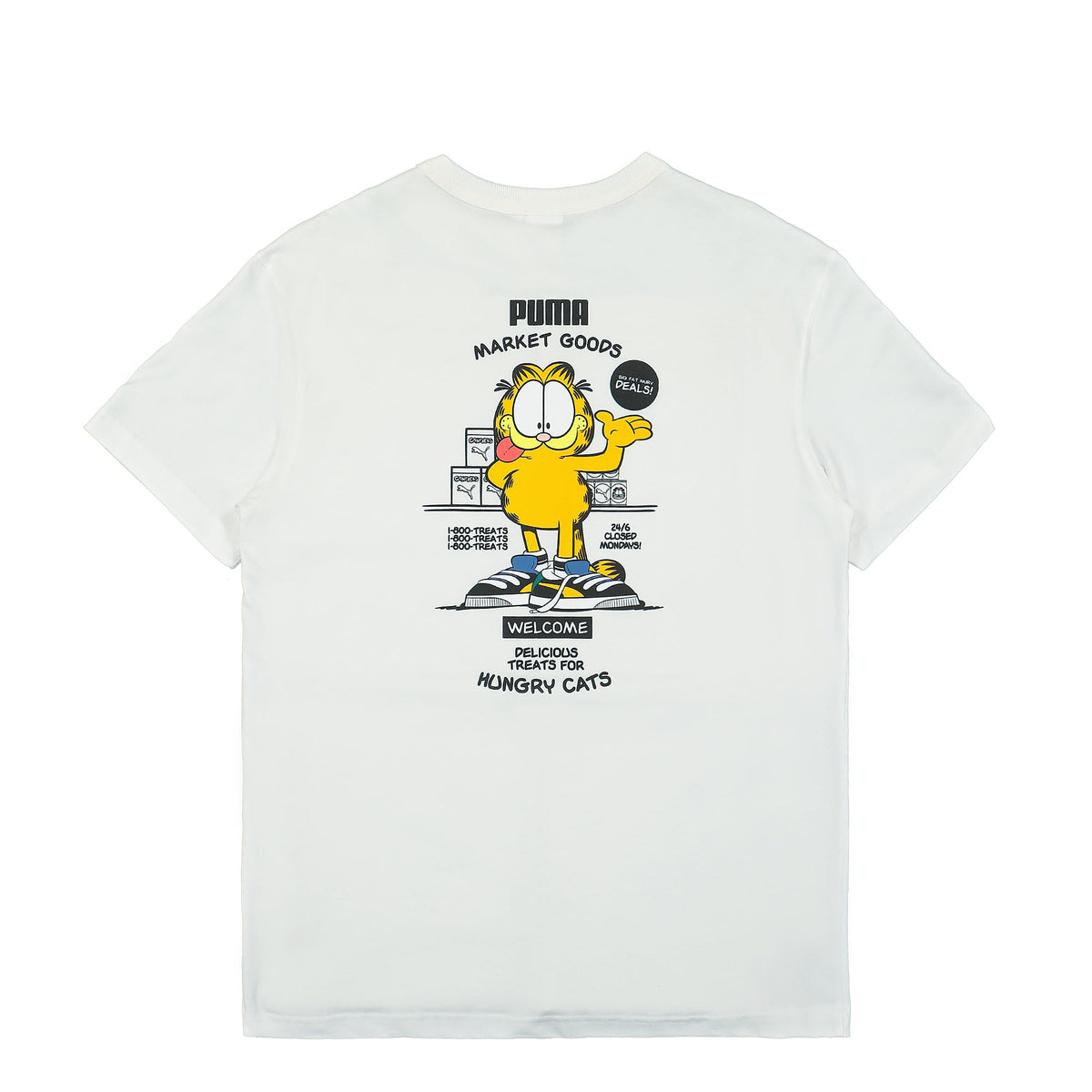 Puma Garfield x Puma Graphic Tee Puma White T-Shirts Close-up | Overkill