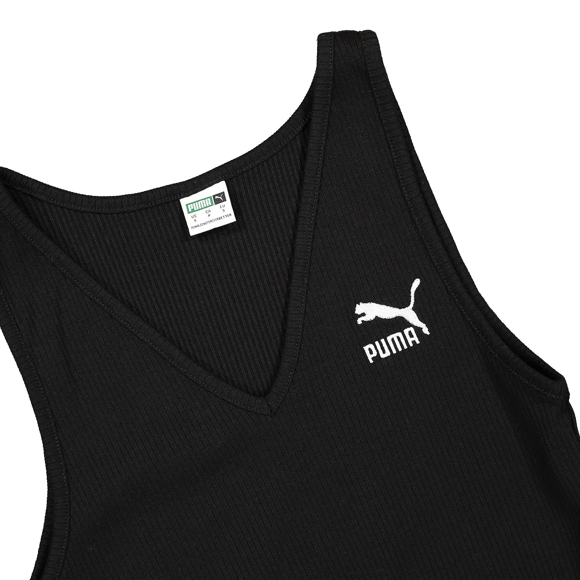 Puma Classics Ribbed Bodysuit Puma Black Tops Close-up | Overkill