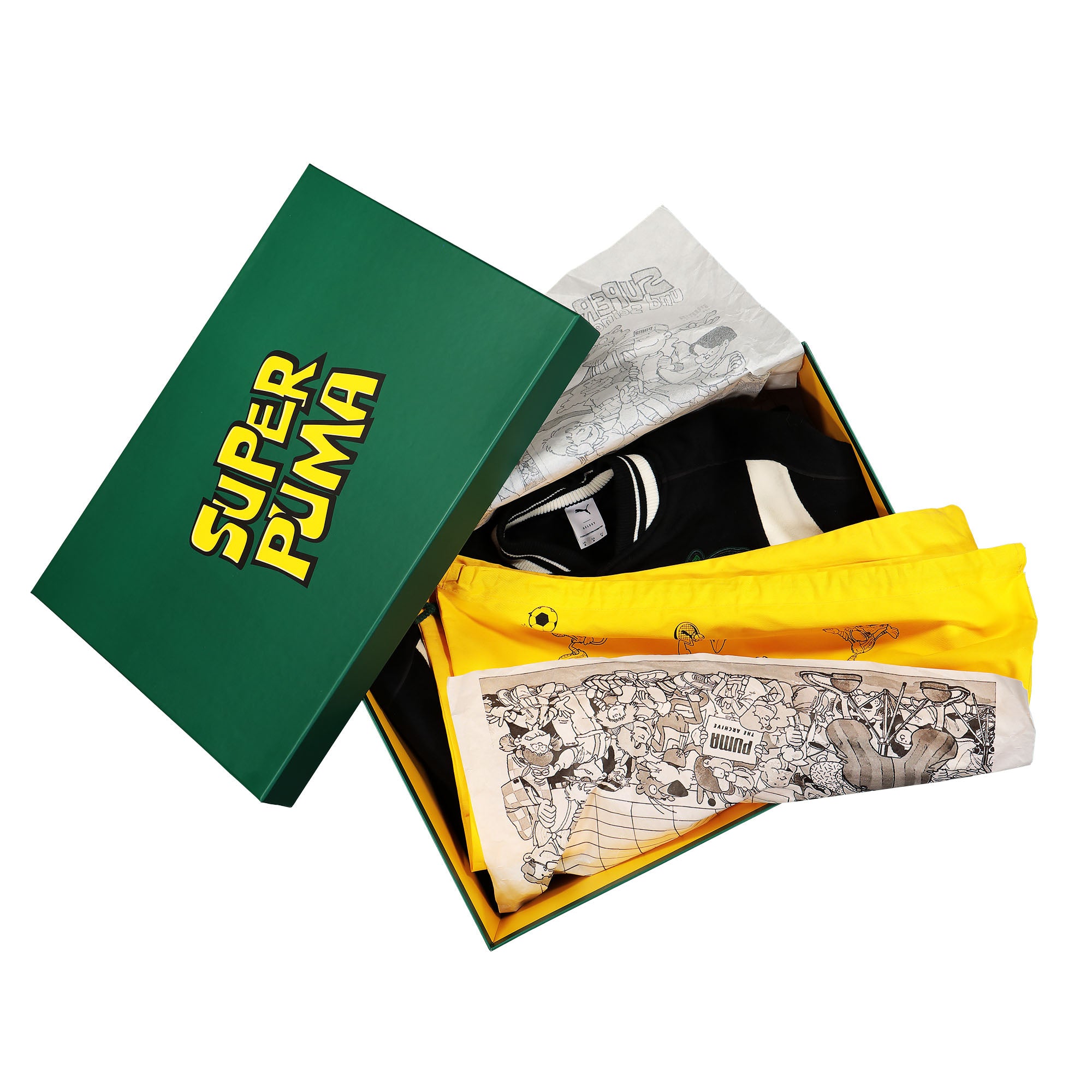 Puma The Mascot T7 College Jacket Evergreen Bomber & Varsity Jackets Detail view 3 | Overkill