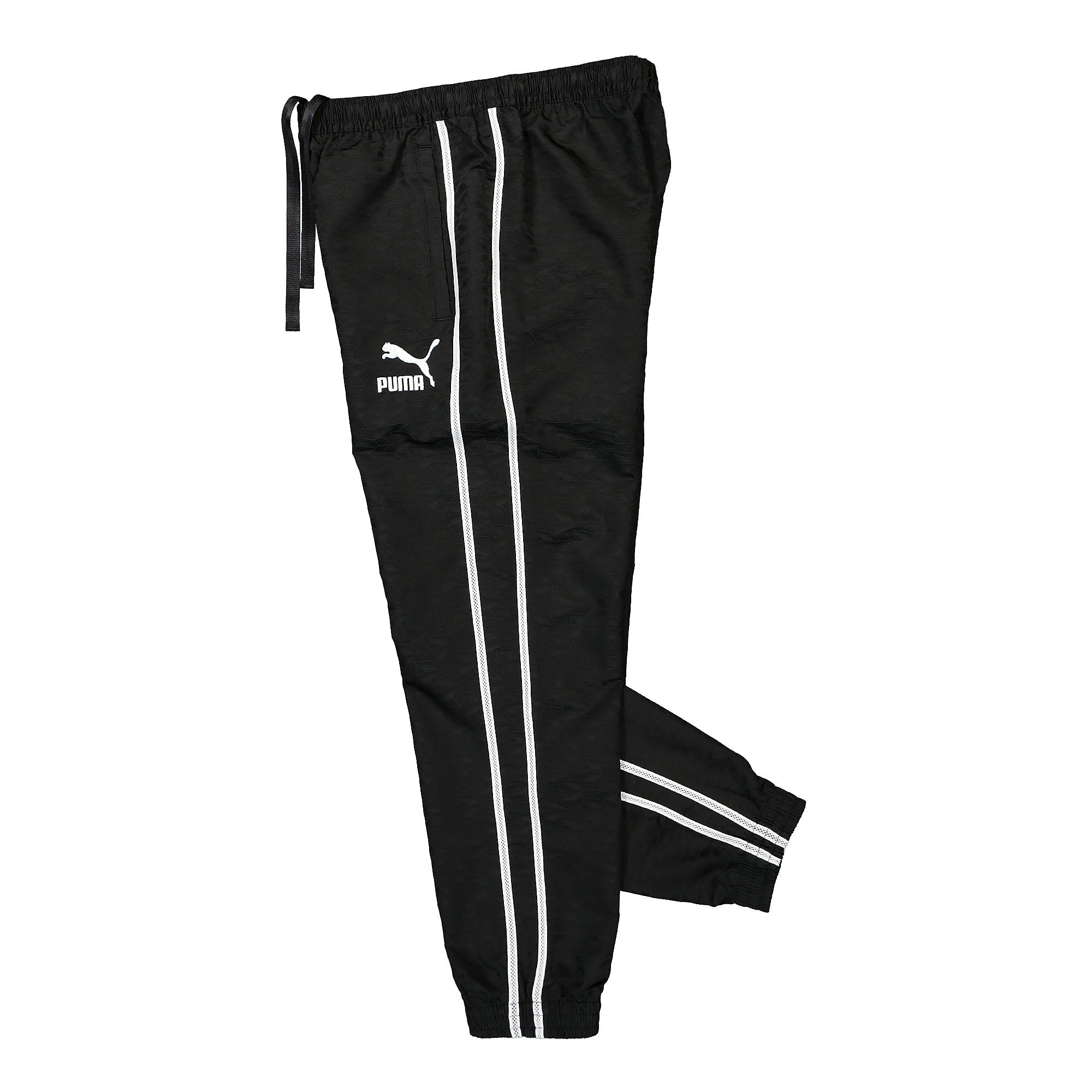 Puma Players Lounge T7 Woven Track Pants Puma Black AOP Sweat & Track Pants Close-up | Overkill