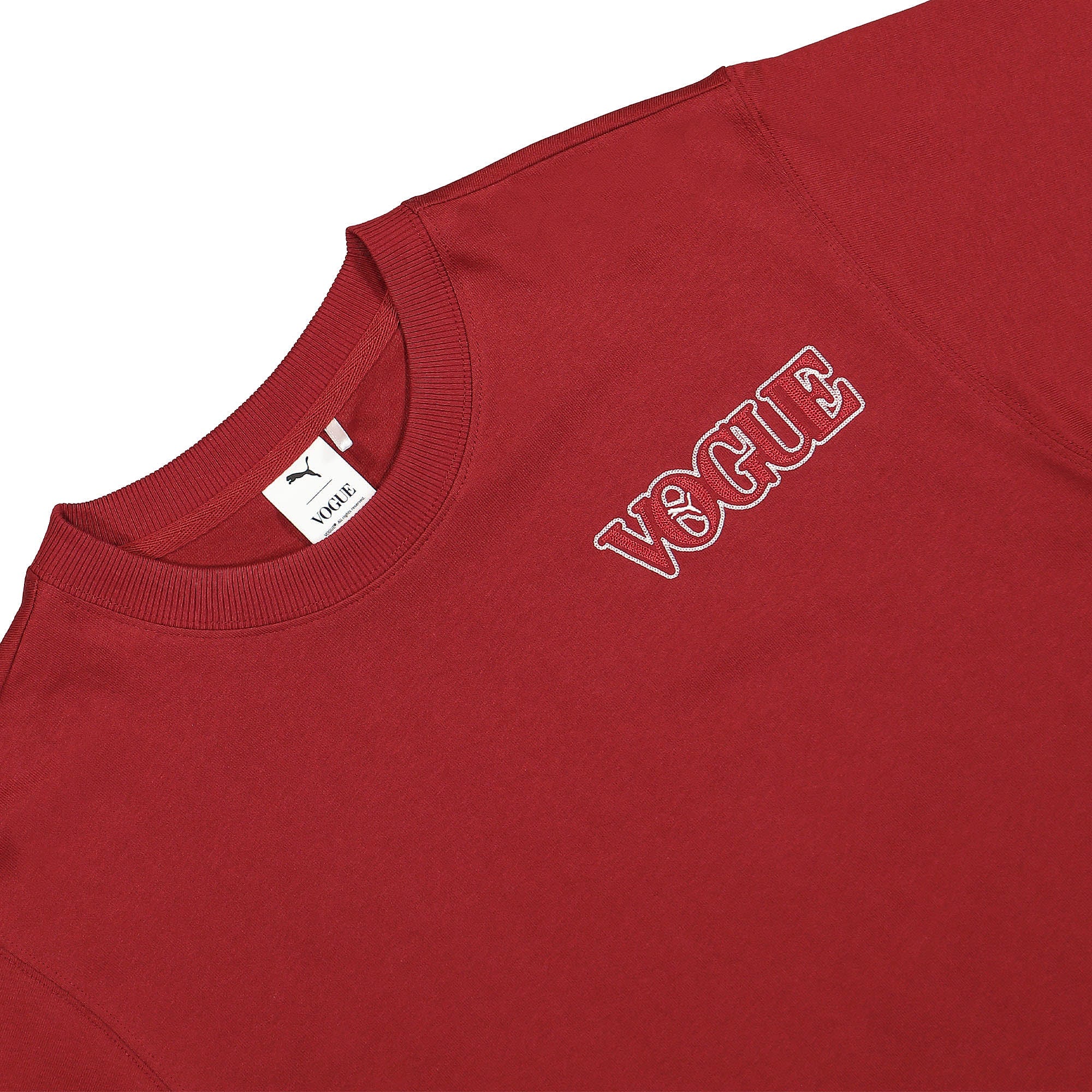 Puma Vogue x Puma Relaxed Tee Intense Red T-Shirts Close-up | Overkill