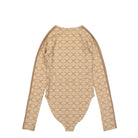 Puma Wmns Luxe Sport T7 Bodysuit Light Sand - Desert Tan AOP Longsleeves Material | Overkill
