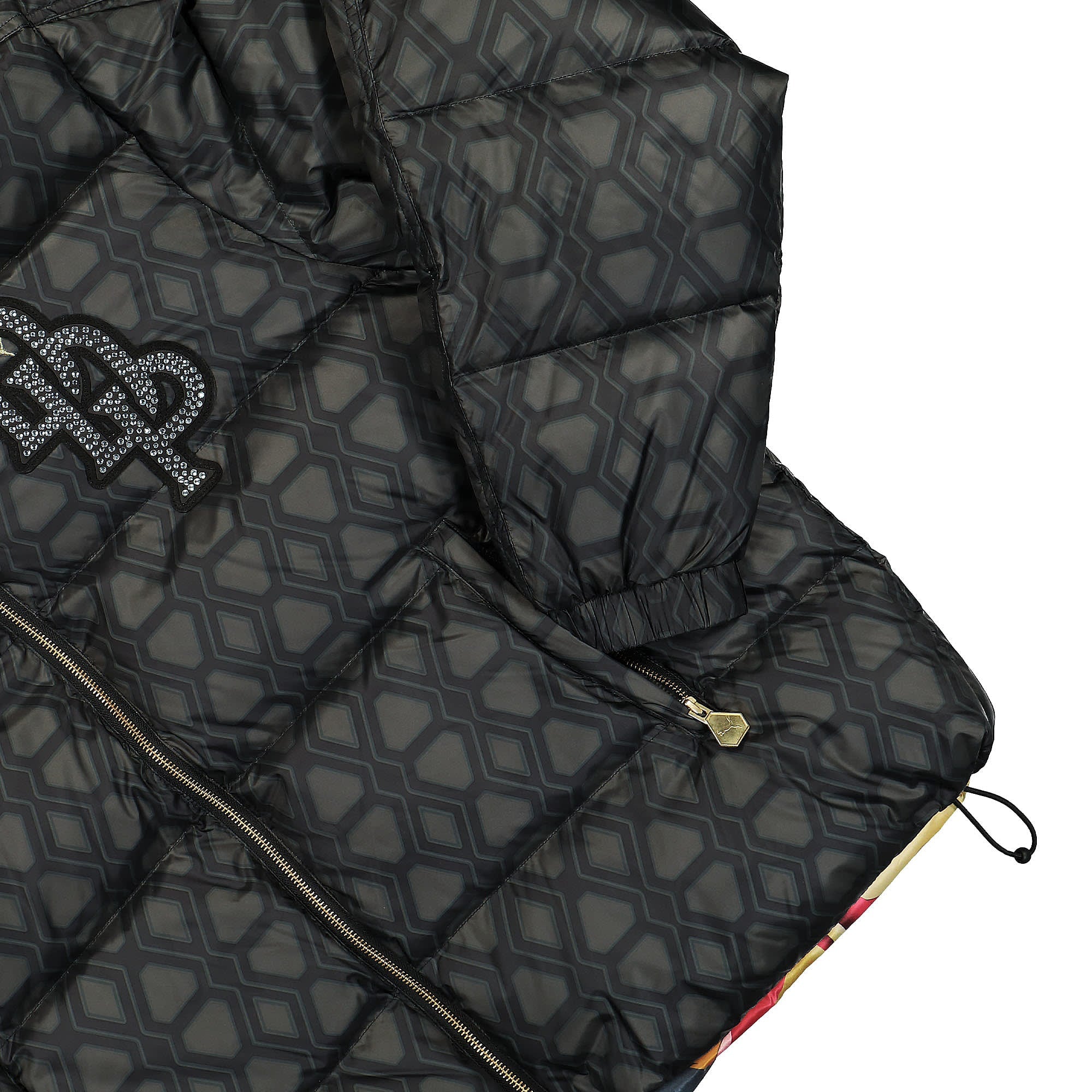 Puma Dapper Dan x Puma Reversible Bomber Jacket Puma Black Puffer Jackets Detailfoto | Overkill