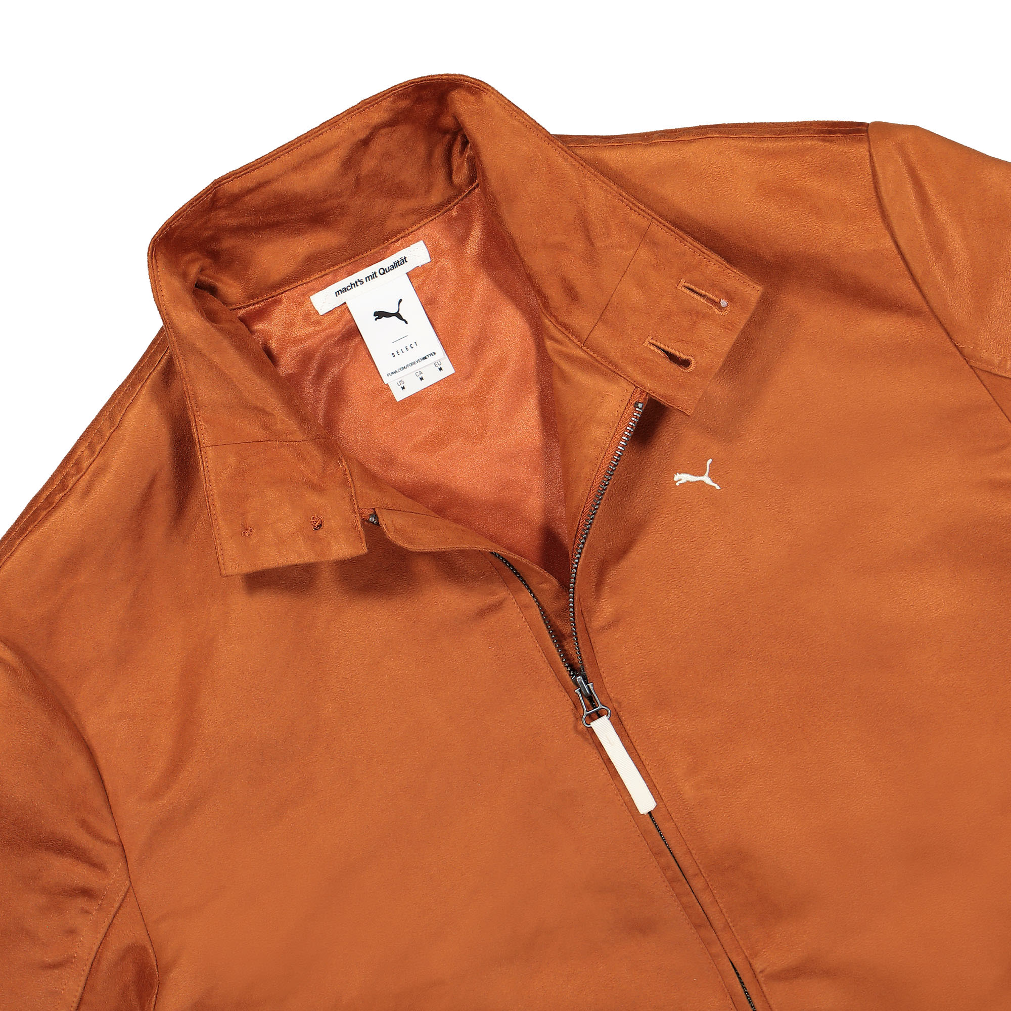 Puma MMQ Fast Green Harrington Jacket Bombay Brown Bomber & Varsity Jackets Material | Overkill