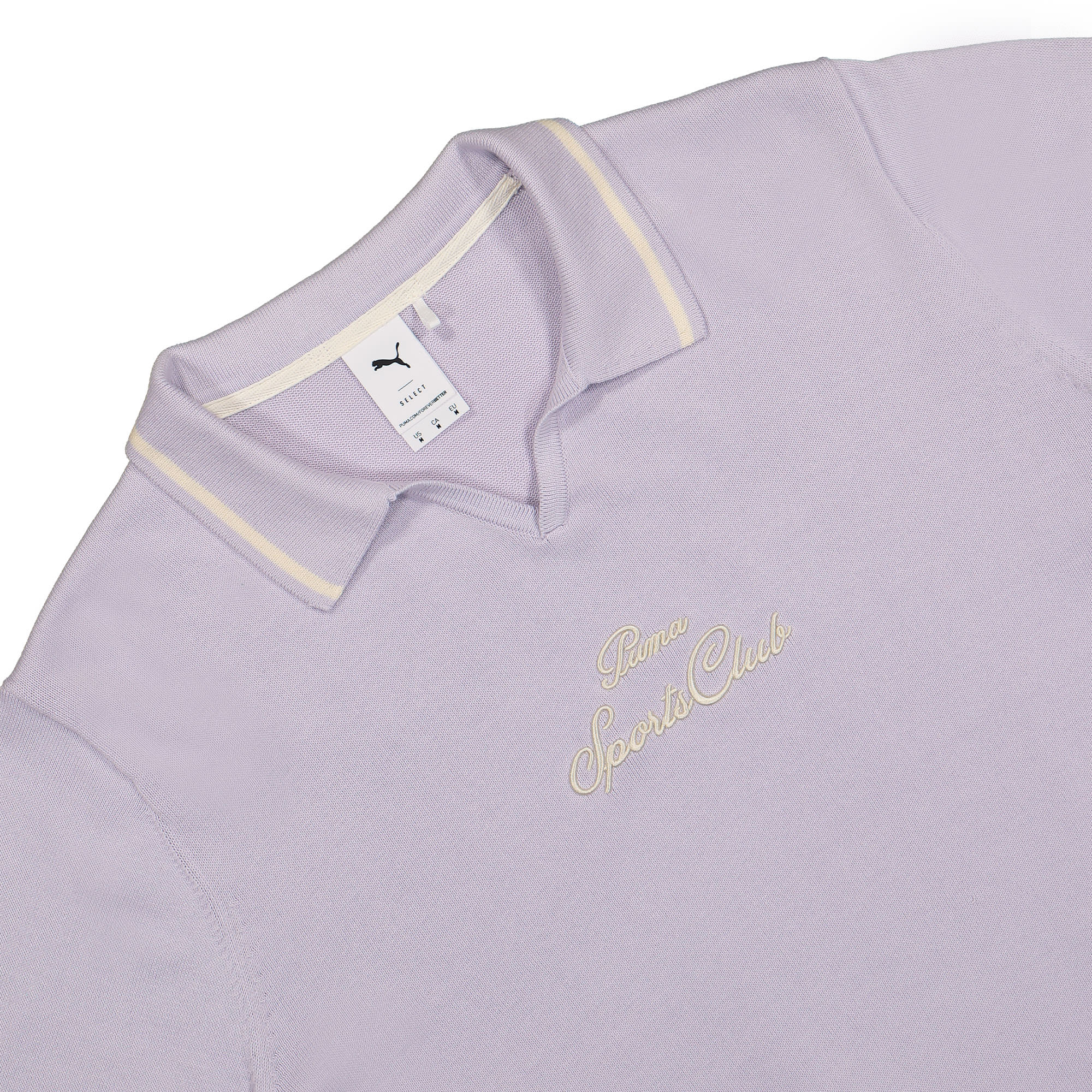 Puma MMQ Fast Green Drill Top Spring Lavender Sweatshirts Close-up | Overkill