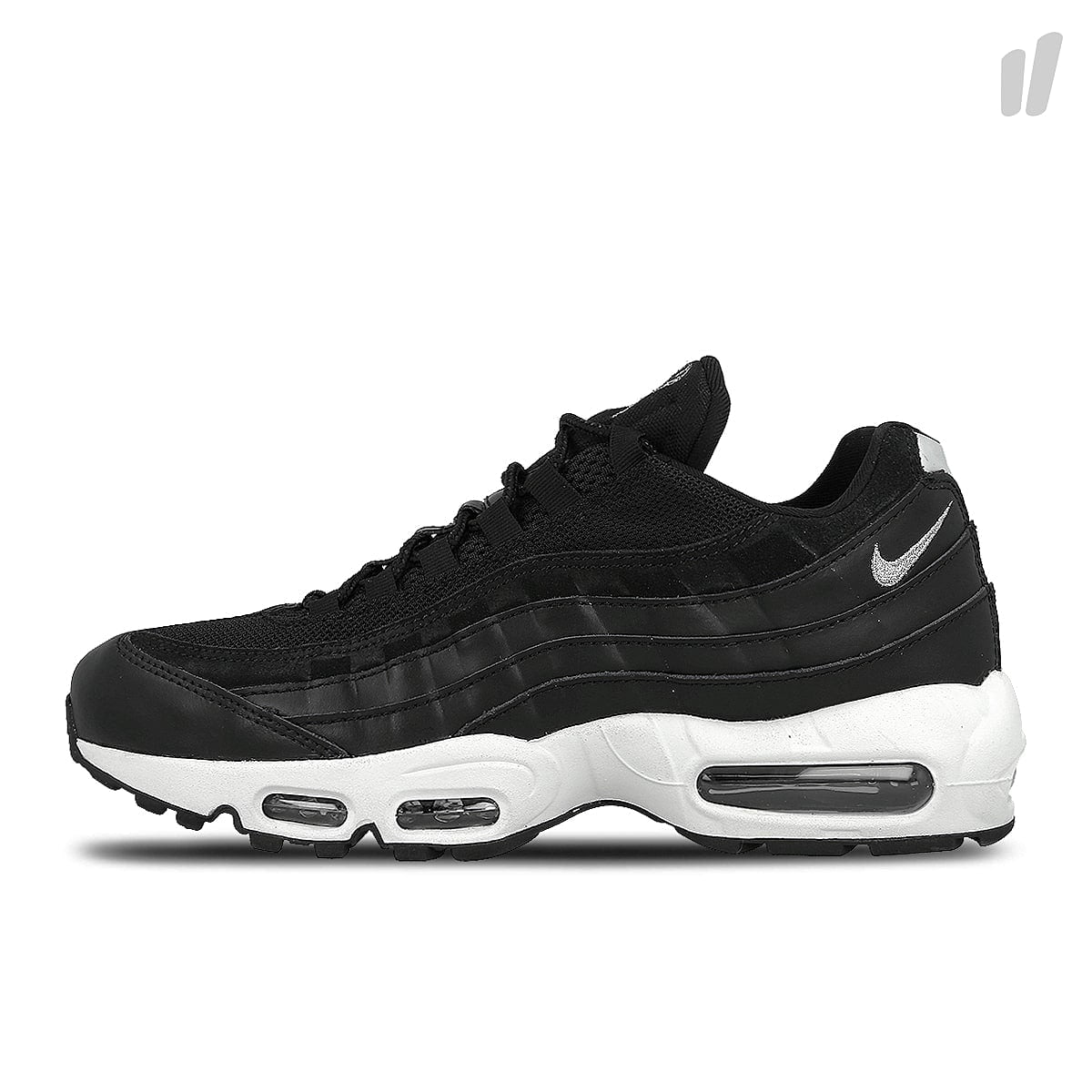 Nike air max 95 premium Black / Chrome - Black - Off White Sneakers 538416 008 | Overkill