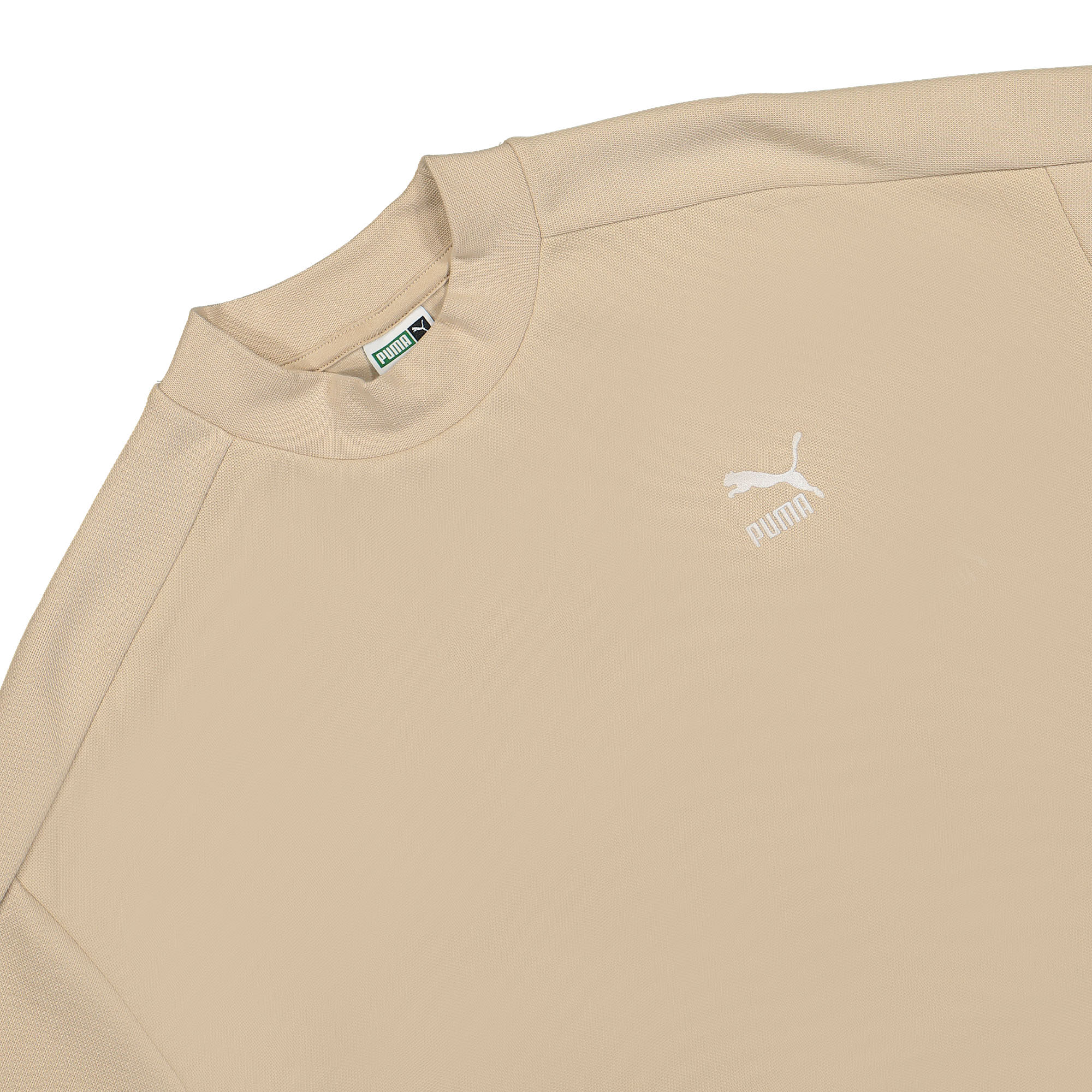 Puma T7 Mock Neck Crew Granola Sweatshirts Close-up | Overkill