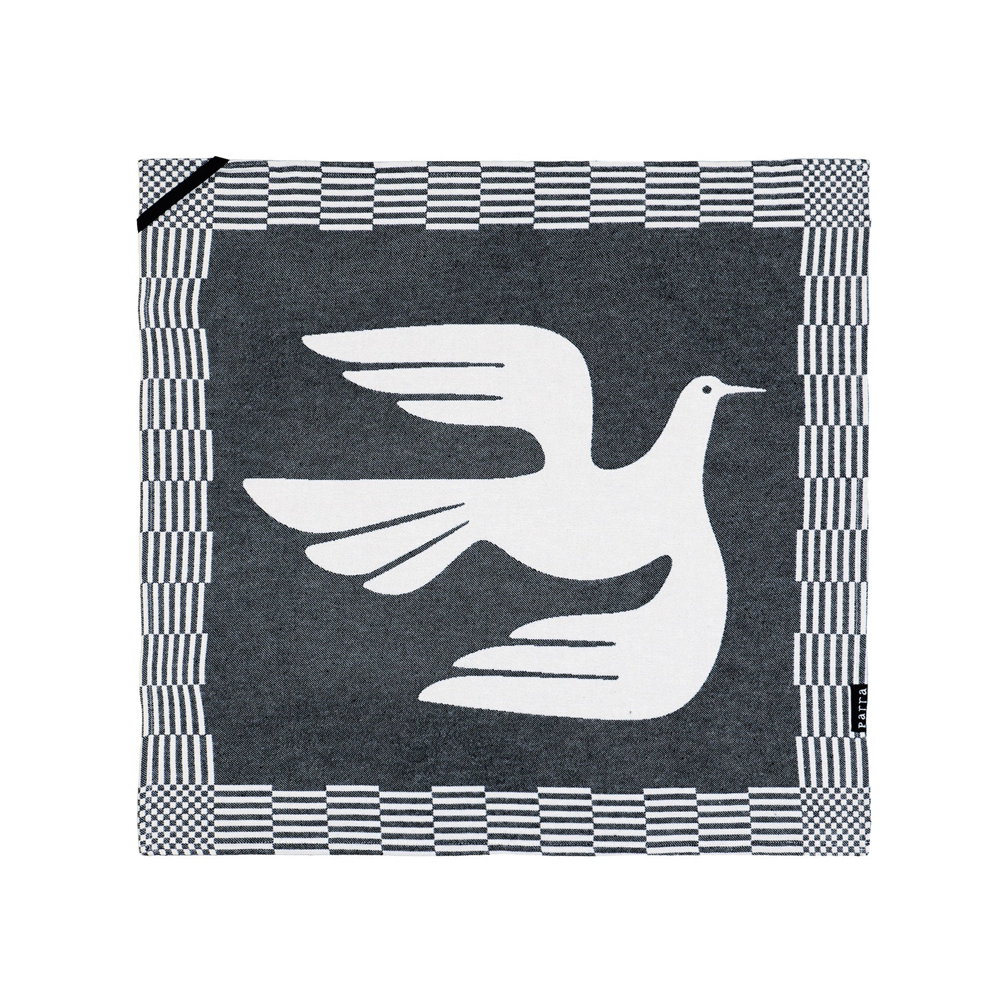 Parra Infinite Kitchen Bird Towel Set Black Kitchen Towels 54276 Close-up | Overkill
