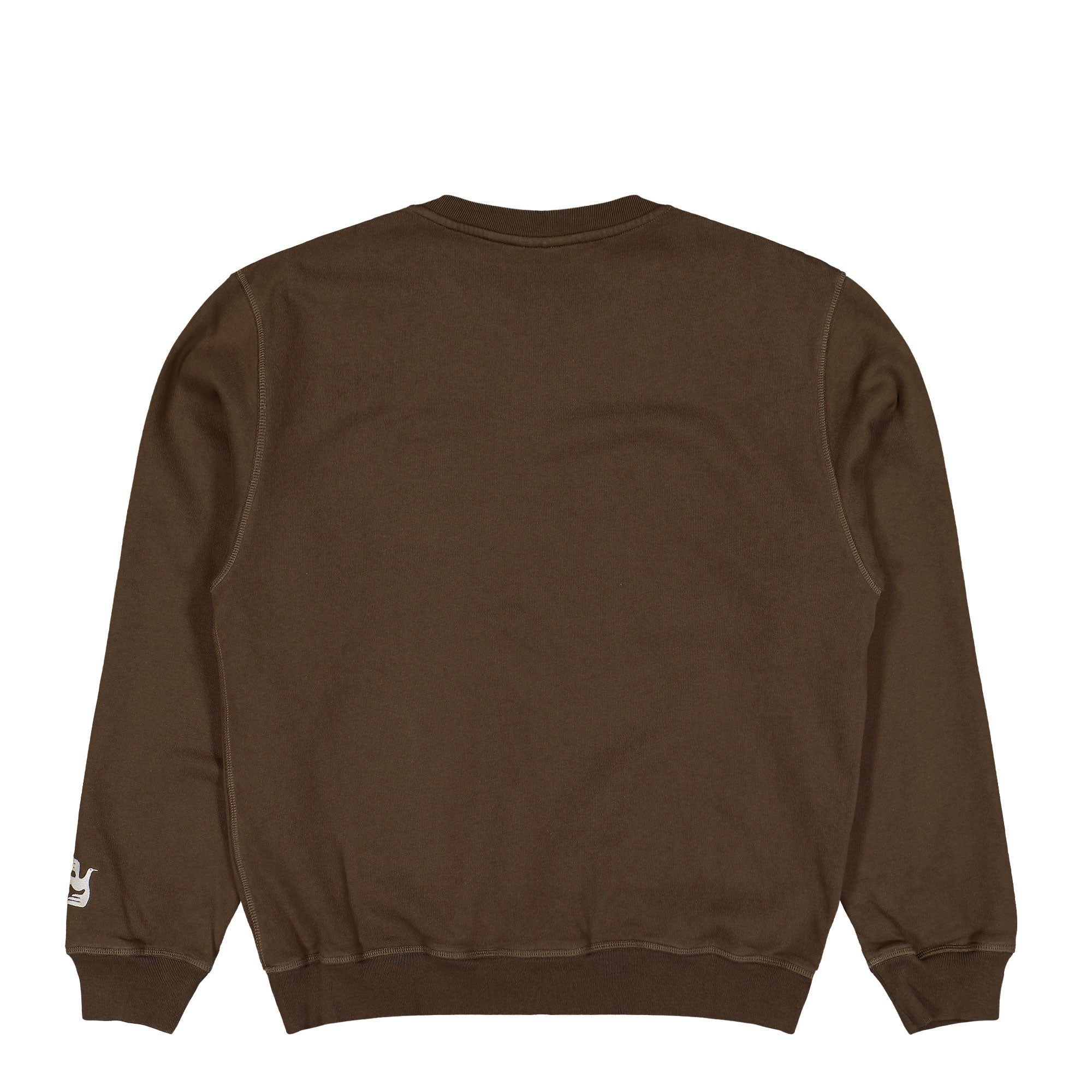 Parra Weird Trad Logo Crew Neck Sweatshirt Brown Sweatshirt 54321 Close-up | Overkill
