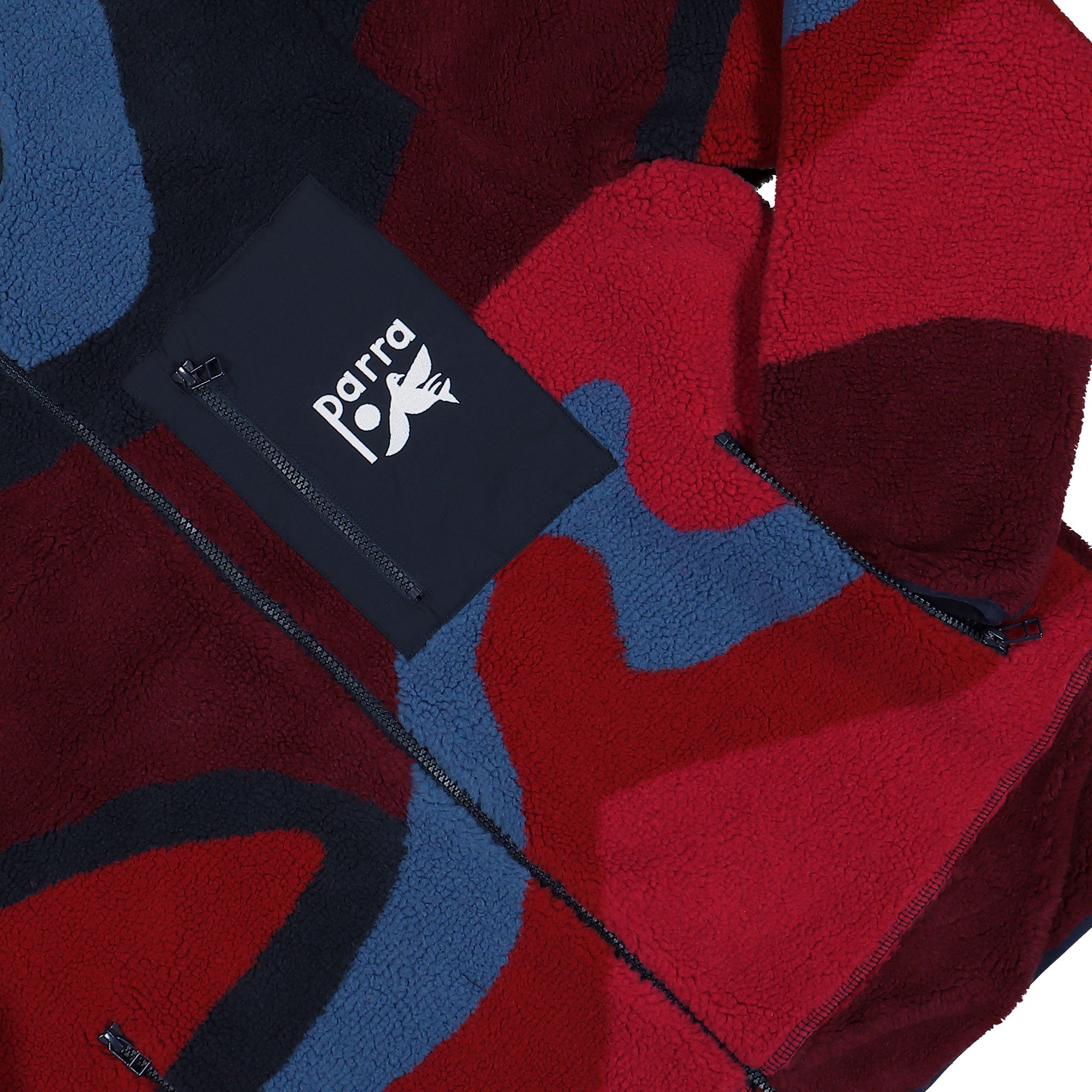 Parra Full Ftp Booster Polar Fleece Jacket Red Fleece Jacket 54345 Detail View 1 | Overkill
