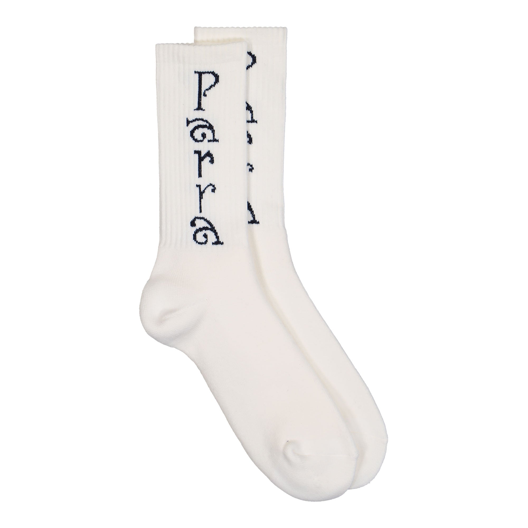 Parra Weird Trad Logo Crew Socks White Socks 54355 Close-up | Overkill
