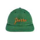 Parra Scripted 6 Panel Hat Green Basecap 54380 Detail View 1 | Overkill
